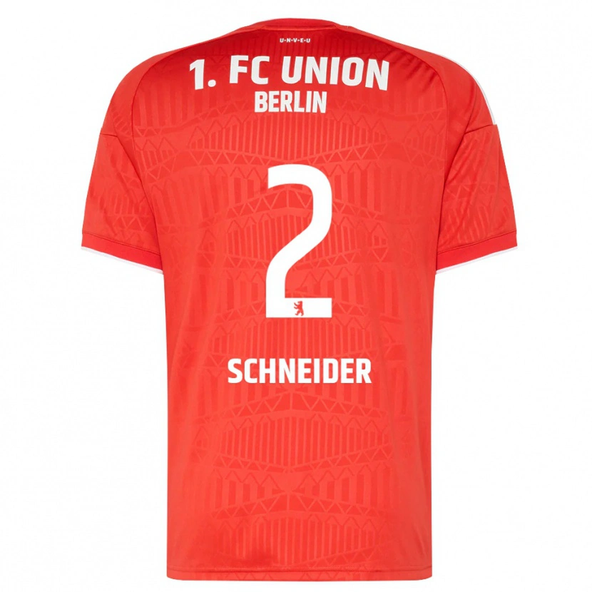 Danxen Niño Camiseta Tomke Schneider #2 Rojo Blanco 1ª Equipación 2026/27 La Camisa México
