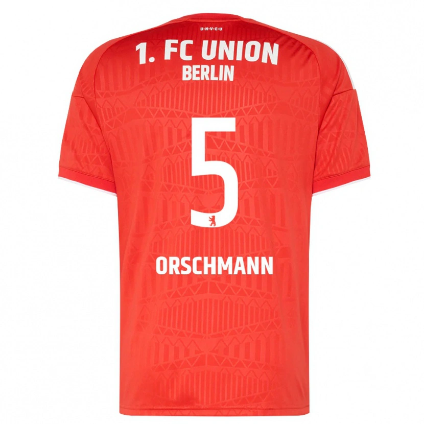 Danxen Niño Camiseta Katja Orschmann #5 Rojo Blanco 1ª Equipación 2026/27 La Camisa México