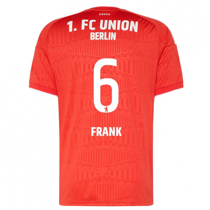Danxen Niño Camiseta Celine Frank #6 Rojo Blanco 1ª Equipación 2026/27 La Camisa México