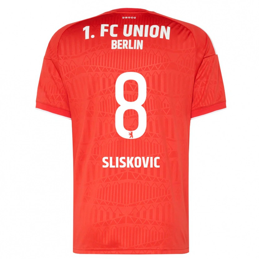 Danxen Niño Camiseta Duje Sliskovic #8 Rojo Blanco 1ª Equipación 2026/27 La Camisa México