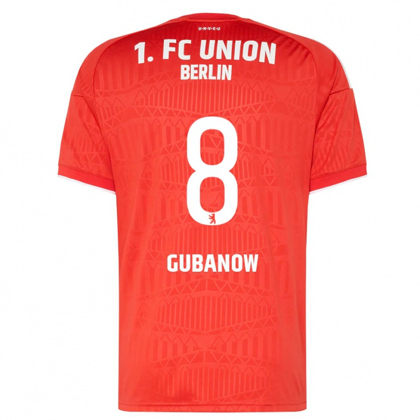 Danxen Niño Camiseta Oskar Gubanow #8 Rojo Blanco 1ª Equipación 2026/27 La Camisa México