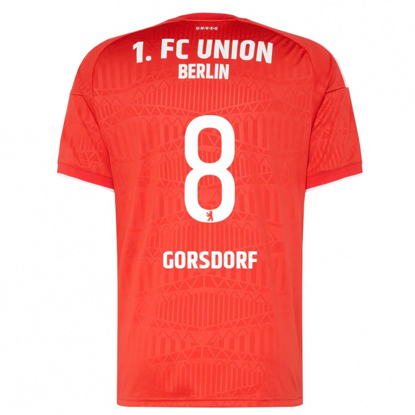Danxen Niño Camiseta Lisa Görsdorf #8 Rojo Blanco 1ª Equipación 2026/27 La Camisa México