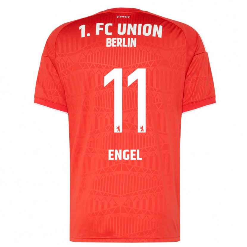 Danxen Niño Camiseta Oskar Engel #11 Rojo Blanco 1ª Equipación 2026/27 La Camisa México