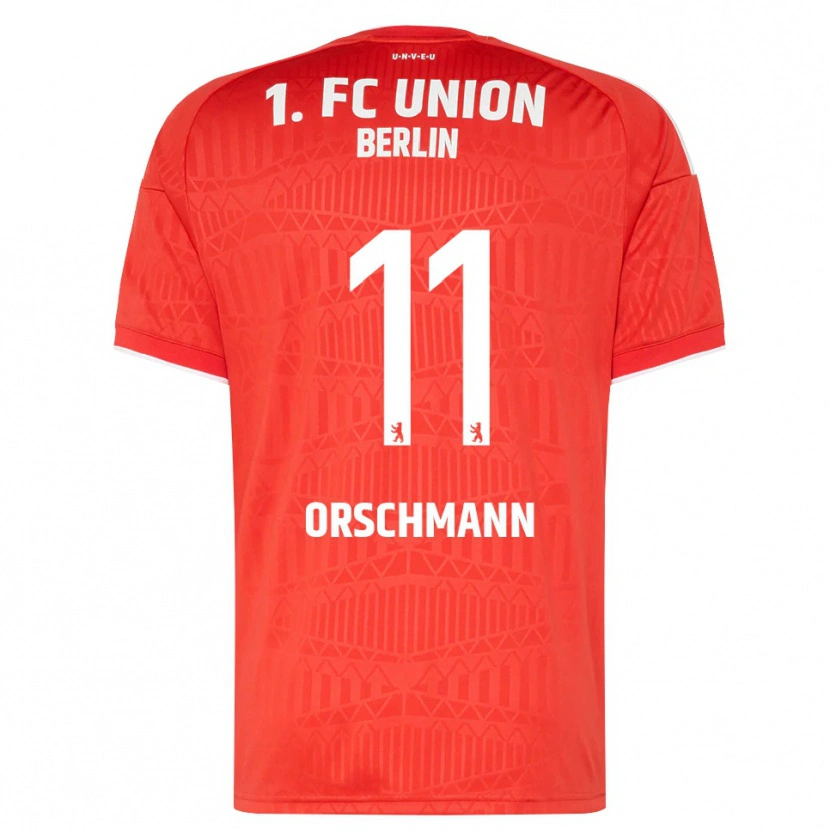 Danxen Niño Camiseta Dina Orschmann #11 Rojo Blanco 1ª Equipación 2026/27 La Camisa México