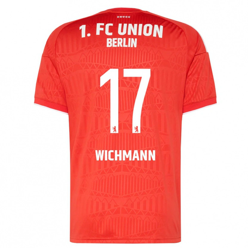 Danxen Niño Camiseta Julius Wichmann #17 Rojo Blanco 1ª Equipación 2026/27 La Camisa México