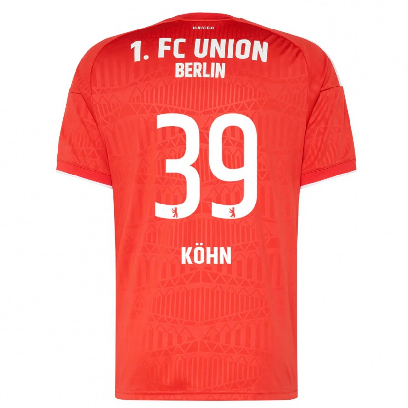 Danxen Niño Camiseta Derrick Köhn #39 Rojo Blanco 1ª Equipación 2026/27 La Camisa México