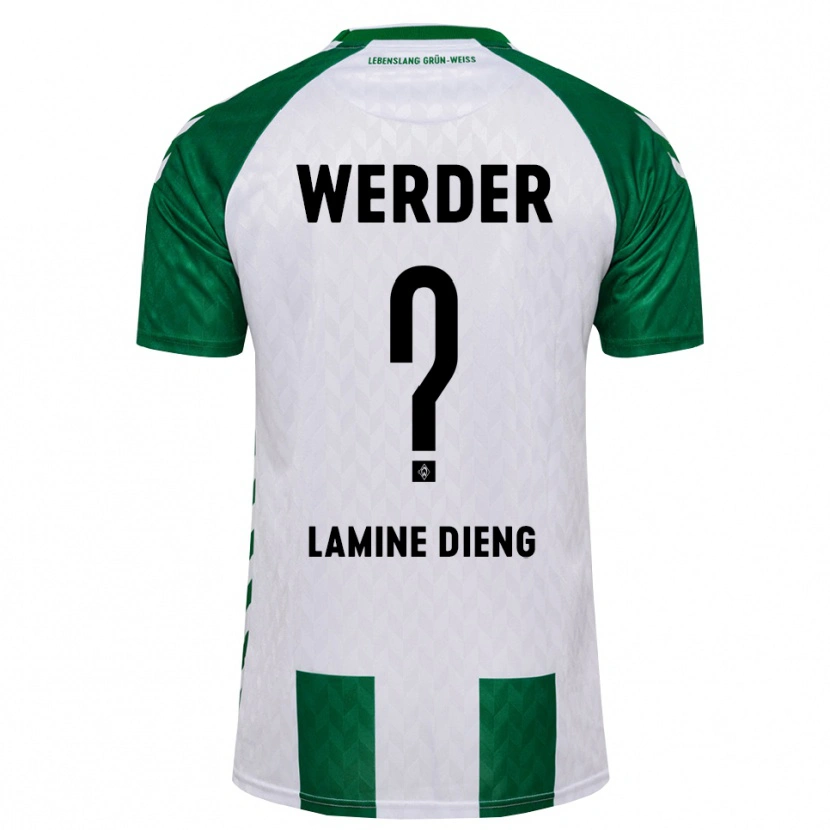 Danxen Niño Camiseta Mamadou Lamine Dieng #0 Verde Blanco 1ª Equipación 2026/27 La Camisa México