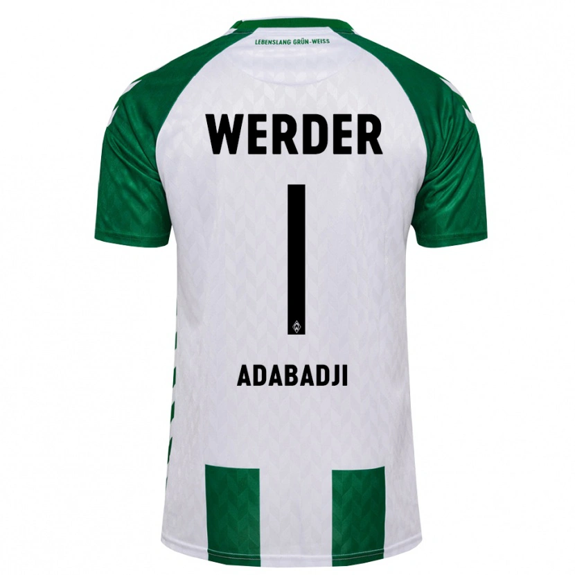Danxen Niño Camiseta Kwassi-Vivien Felix Adabadji #1 Verde Blanco 1ª Equipación 2026/27 La Camisa México