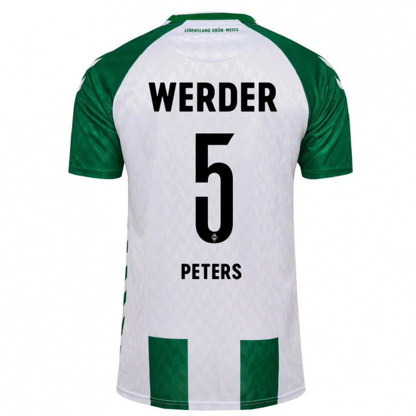 Danxen Niño Camiseta Joshua Peters #5 Verde Blanco 1ª Equipación 2026/27 La Camisa México