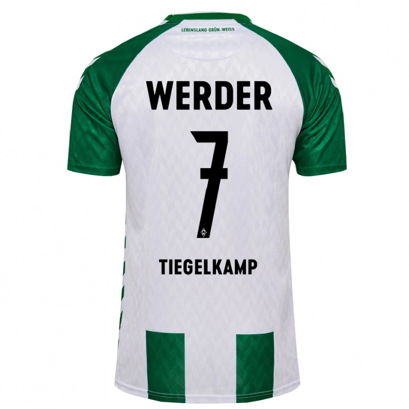 Danxen Niño Camiseta Maximilian Tiegelkamp #7 Verde Blanco 1ª Equipación 2026/27 La Camisa México