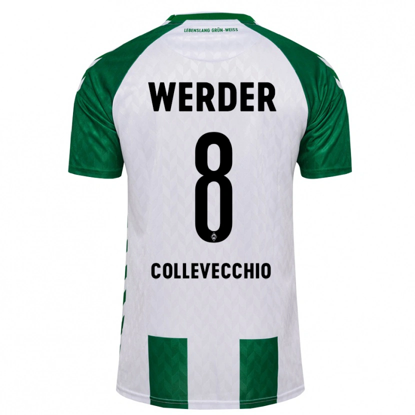 Danxen Niño Camiseta Tomás Collevecchio #8 Verde Blanco 1ª Equipación 2026/27 La Camisa México