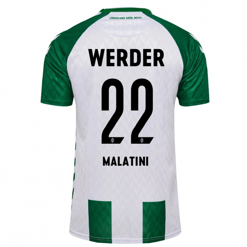 Danxen Niño Camiseta Julián Malatini #22 Verde Blanco 1ª Equipación 2026/27 La Camisa México