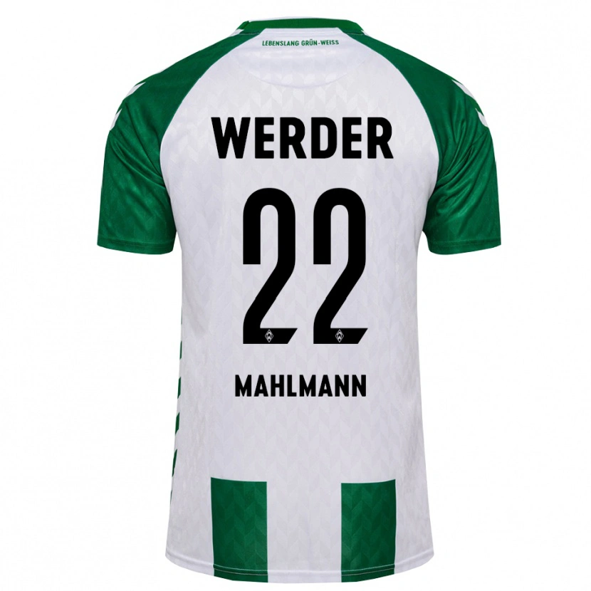 Danxen Niño Camiseta Justus Mahlmann #22 Verde Blanco 1ª Equipación 2026/27 La Camisa México