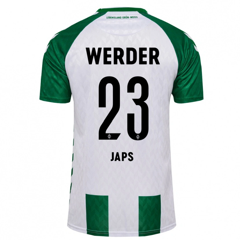 Danxen Niño Camiseta Adrian Japs #23 Verde Blanco 1ª Equipación 2026/27 La Camisa México