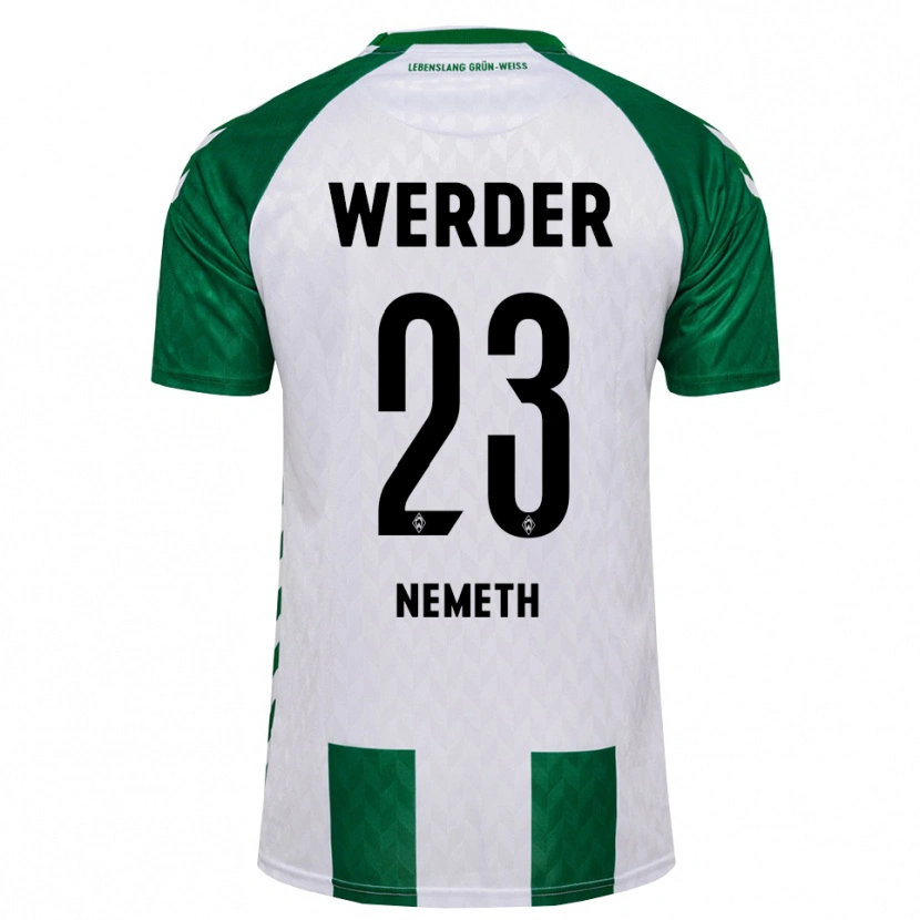 Danxen Niño Camiseta Hanna Nemeth #23 Verde Blanco 1ª Equipación 2026/27 La Camisa México