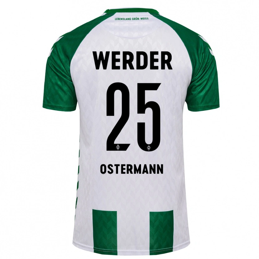 Danxen Niño Camiseta Ben Ostermann #25 Verde Blanco 1ª Equipación 2026/27 La Camisa México
