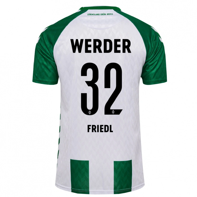 Danxen Niño Camiseta Marco Friedl #32 Verde Blanco 1ª Equipación 2026/27 La Camisa México