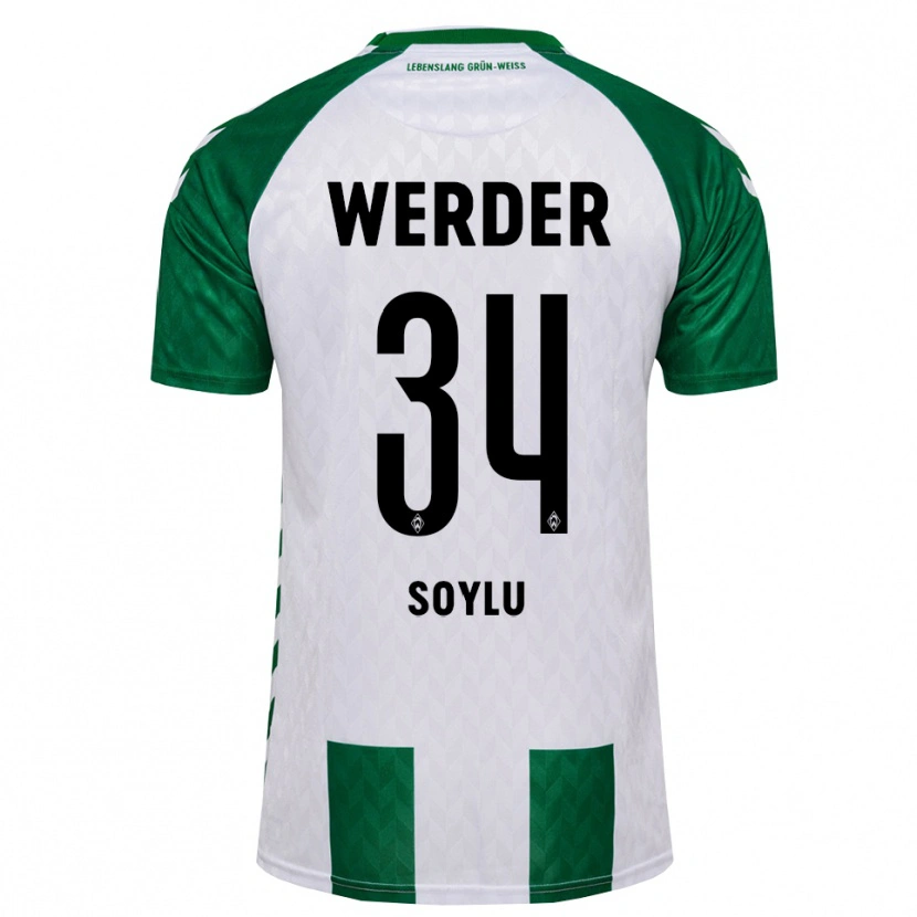 Danxen Niño Camiseta Darwin Soylu #34 Verde Blanco 1ª Equipación 2026/27 La Camisa México