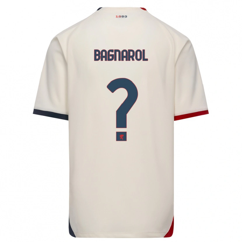 Danxen Niño Camiseta Isaia Bagnarol #0 Blanco Roto Rojo 2ª Equipación 2026/27 La Camisa México