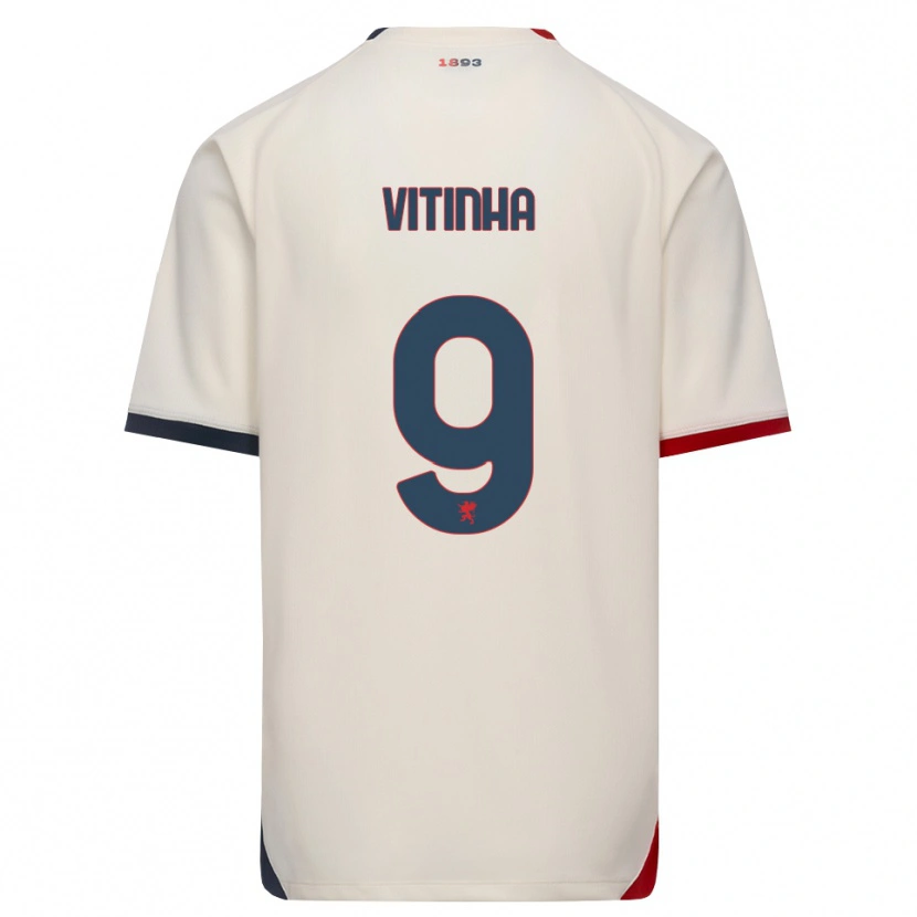 Danxen Niño Camiseta Vítor Manuel Carvalho Oliveira #9 Blanco Roto Rojo 2ª Equipación 2026/27 La Camisa México