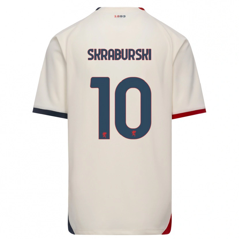 Danxen Niño Camiseta Borys Skraburski #10 Blanco Roto Rojo 2ª Equipación 2026/27 La Camisa México
