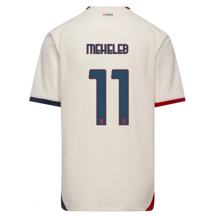 Danxen Niño Camiseta Sami Meheleb #11 Blanco Roto Rojo 2ª Equipación 2026/27 La Camisa México