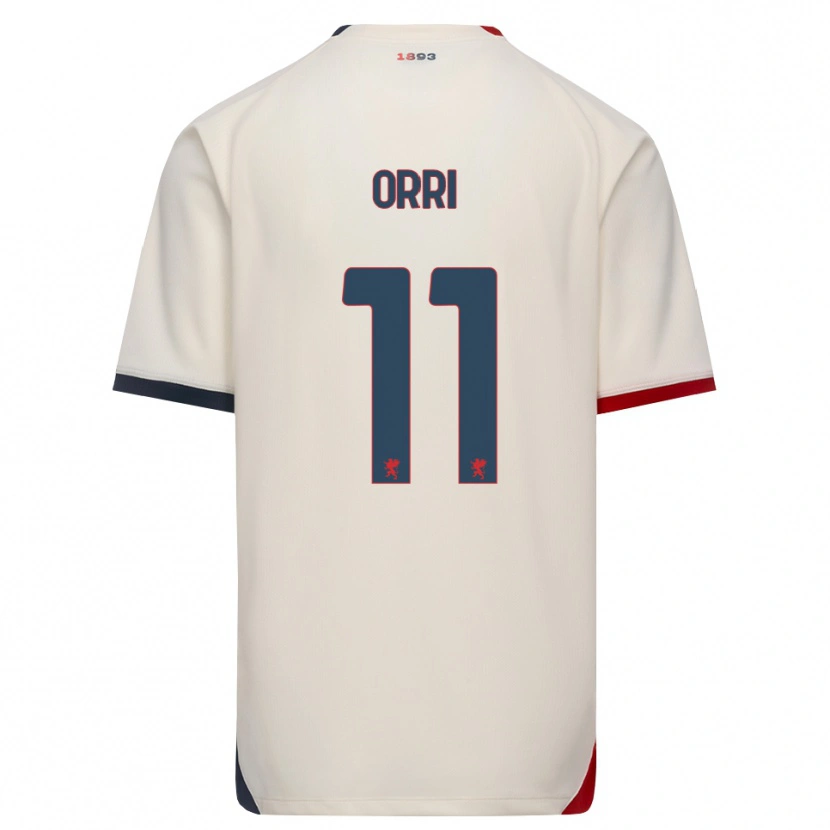 Danxen Niño Camiseta Ágúst Orri Thorsteinsson #11 Blanco Roto Rojo 2ª Equipación 2026/27 La Camisa México