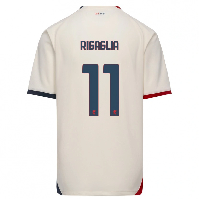 Danxen Niño Camiseta Alison Rigaglia #11 Blanco Roto Rojo 2ª Equipación 2026/27 La Camisa México