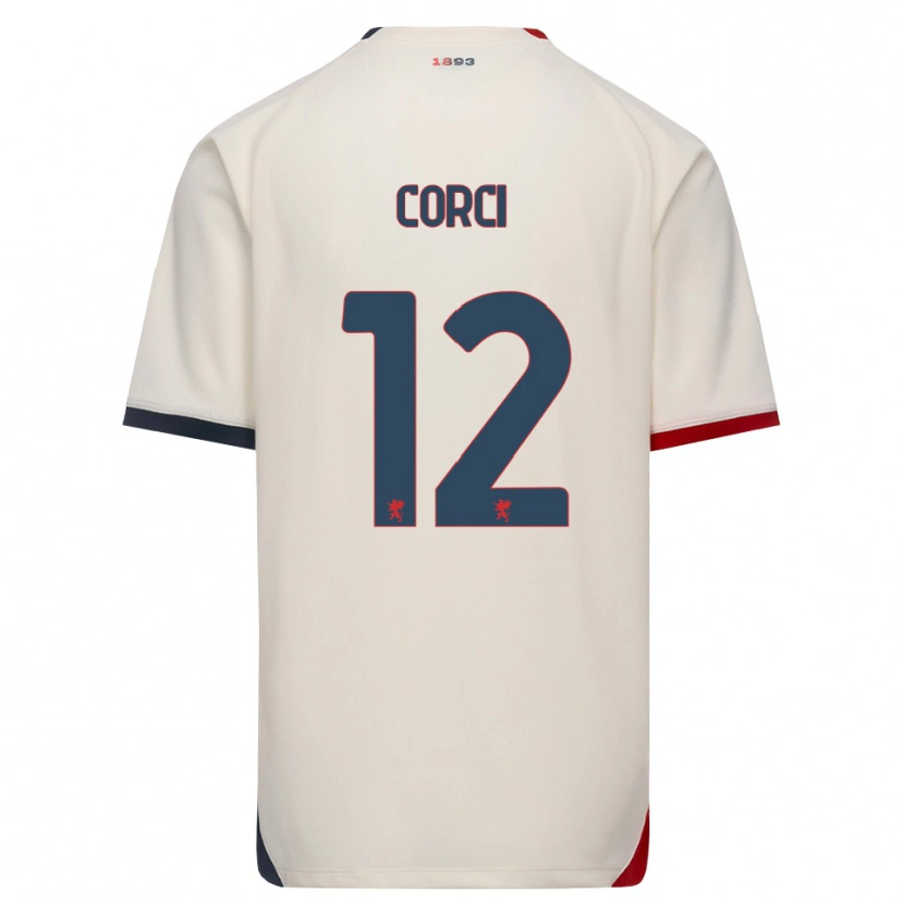 Danxen Niño Camiseta Tommaso Corci #12 Blanco Roto Rojo 2ª Equipación 2026/27 La Camisa México