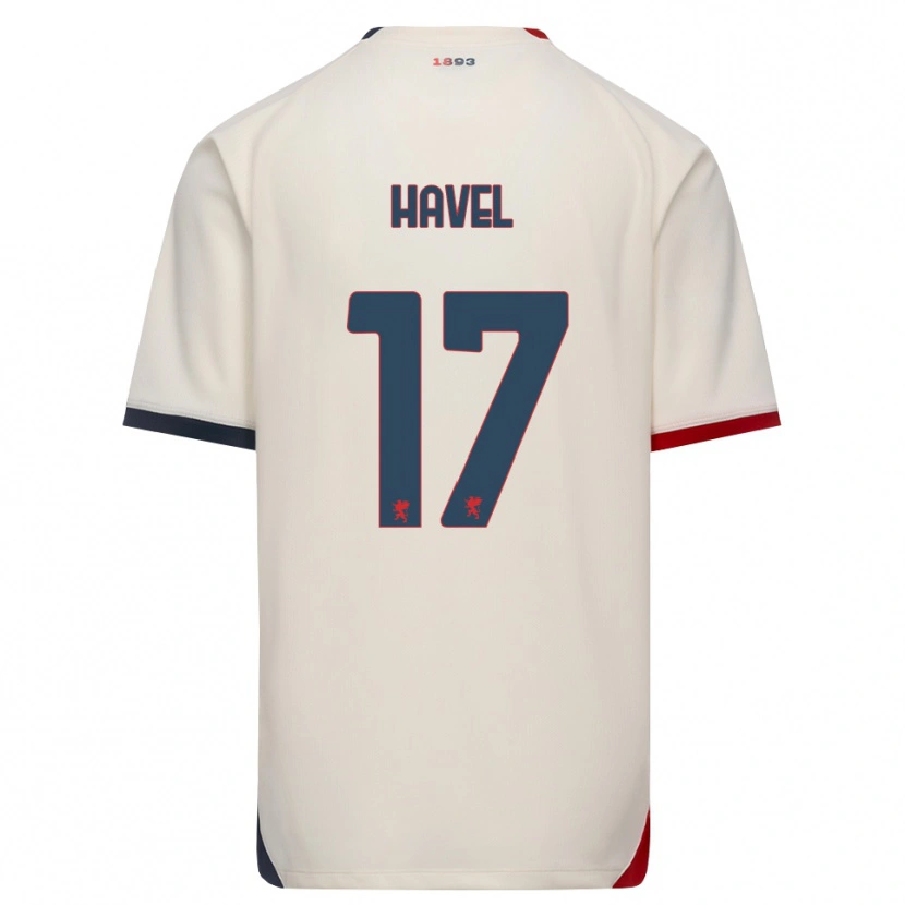 Danxen Niño Camiseta Elias Havel #17 Blanco Roto Rojo 2ª Equipación 2026/27 La Camisa México