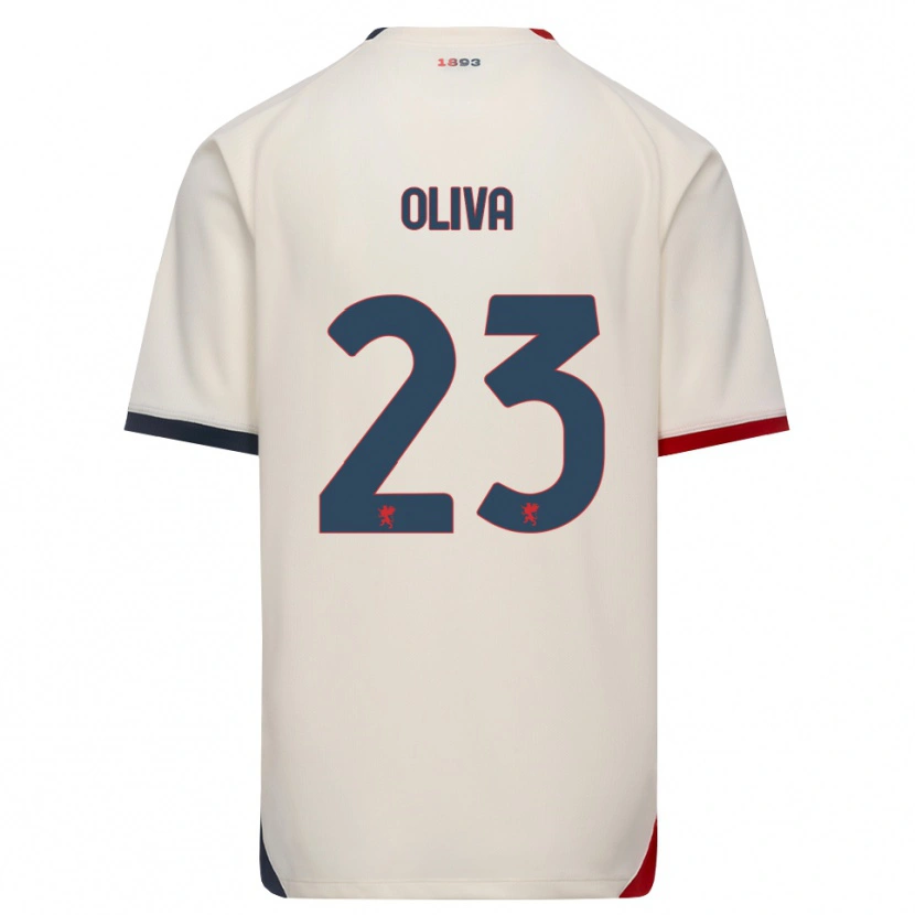 Danxen Niño Camiseta Eleonora Oliva #23 Blanco Roto Rojo 2ª Equipación 2026/27 La Camisa México
