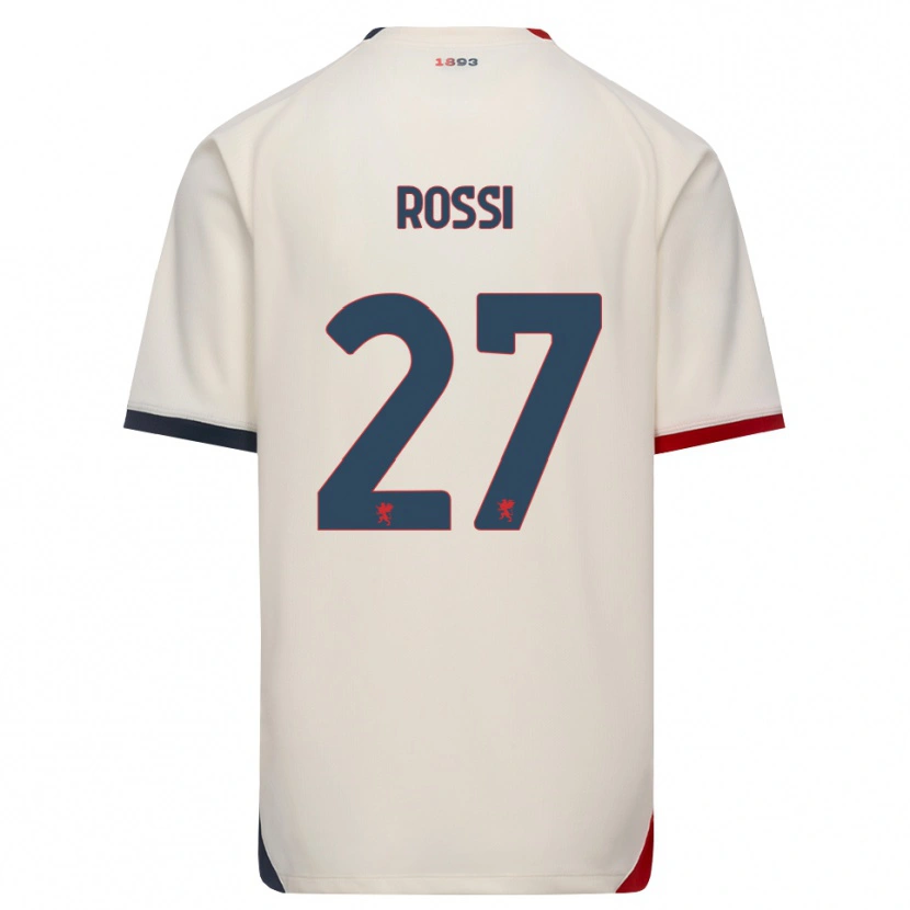 Danxen Niño Camiseta Lucrezia Rossi #27 Blanco Roto Rojo 2ª Equipación 2026/27 La Camisa México