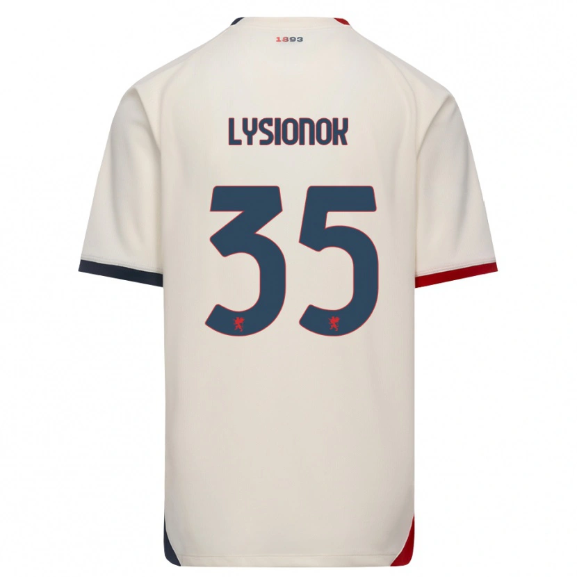 Danxen Niño Camiseta Ernestas Lysionok #35 Blanco Roto Rojo 2ª Equipación 2026/27 La Camisa México