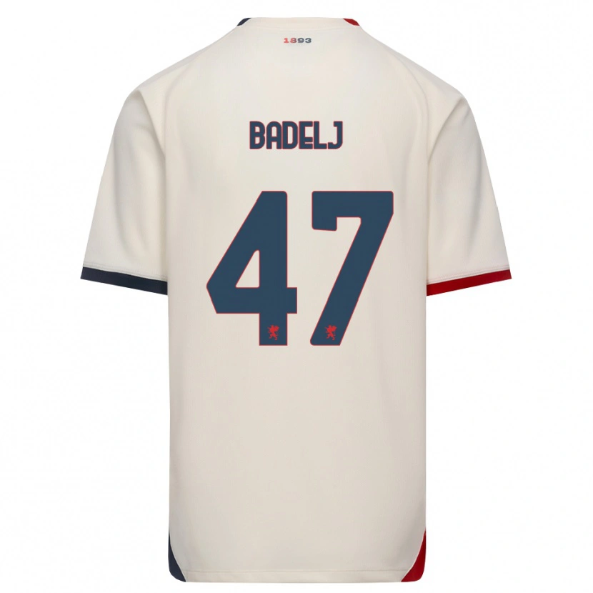 Danxen Niño Camiseta Milan Badelj #47 Blanco Roto Rojo 2ª Equipación 2026/27 La Camisa México