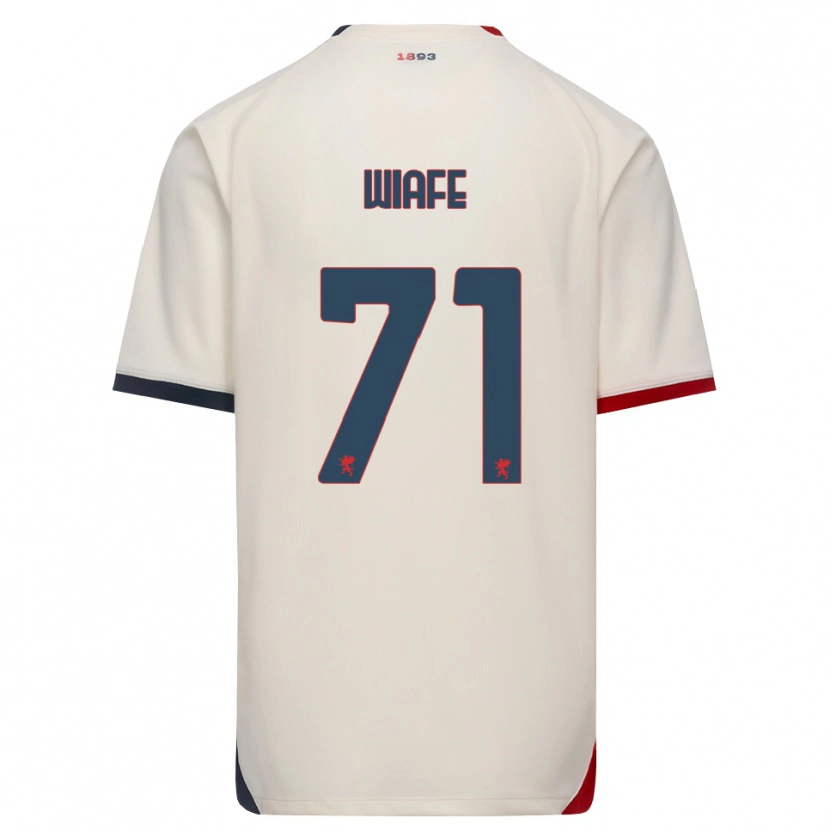 Danxen Niño Camiseta Samuel Wiafe #71 Blanco Roto Rojo 2ª Equipación 2026/27 La Camisa México