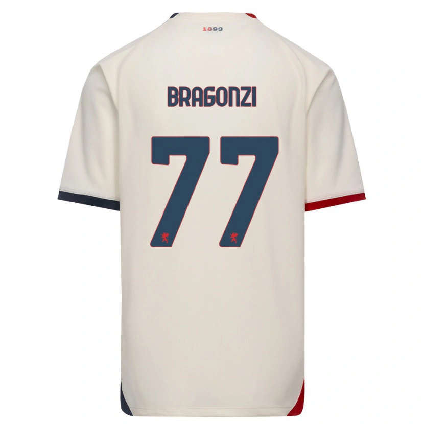 Danxen Niño Camiseta Asia Bragonzi #77 Blanco Roto Rojo 2ª Equipación 2026/27 La Camisa México
