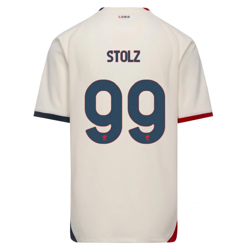 Danxen Niño Camiseta Franz Stolz #99 Blanco Roto Rojo 2ª Equipación 2026/27 La Camisa México