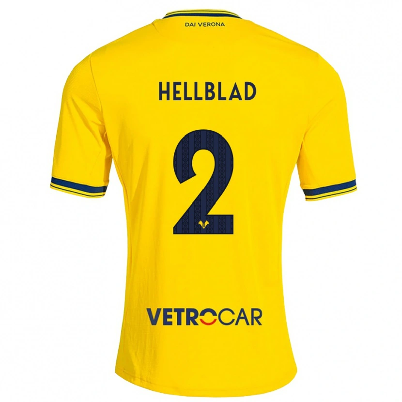 Danxen Niño Camiseta Loke Hellblad #2 Amarillo Rojo 2ª Equipación 2026/27 La Camisa México