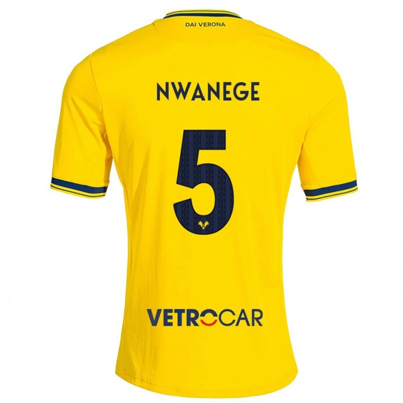 Danxen Niño Camiseta Karlson Nwanege #5 Amarillo Rojo 2ª Equipación 2026/27 La Camisa México