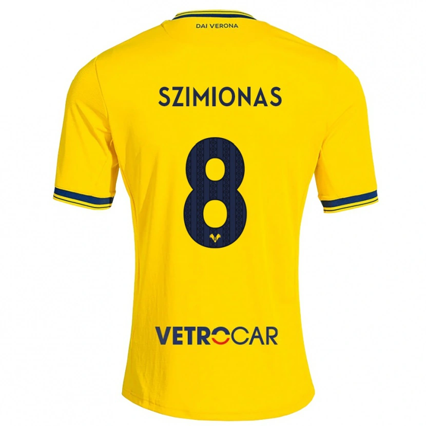 Danxen Niño Camiseta Luca Szimionaș #8 Amarillo Rojo 2ª Equipación 2026/27 La Camisa México