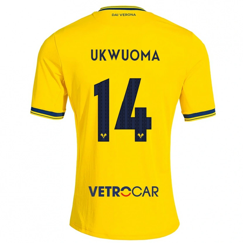 Danxen Niño Camiseta Bright Ukwuoma #14 Amarillo Rojo 2ª Equipación 2026/27 La Camisa México