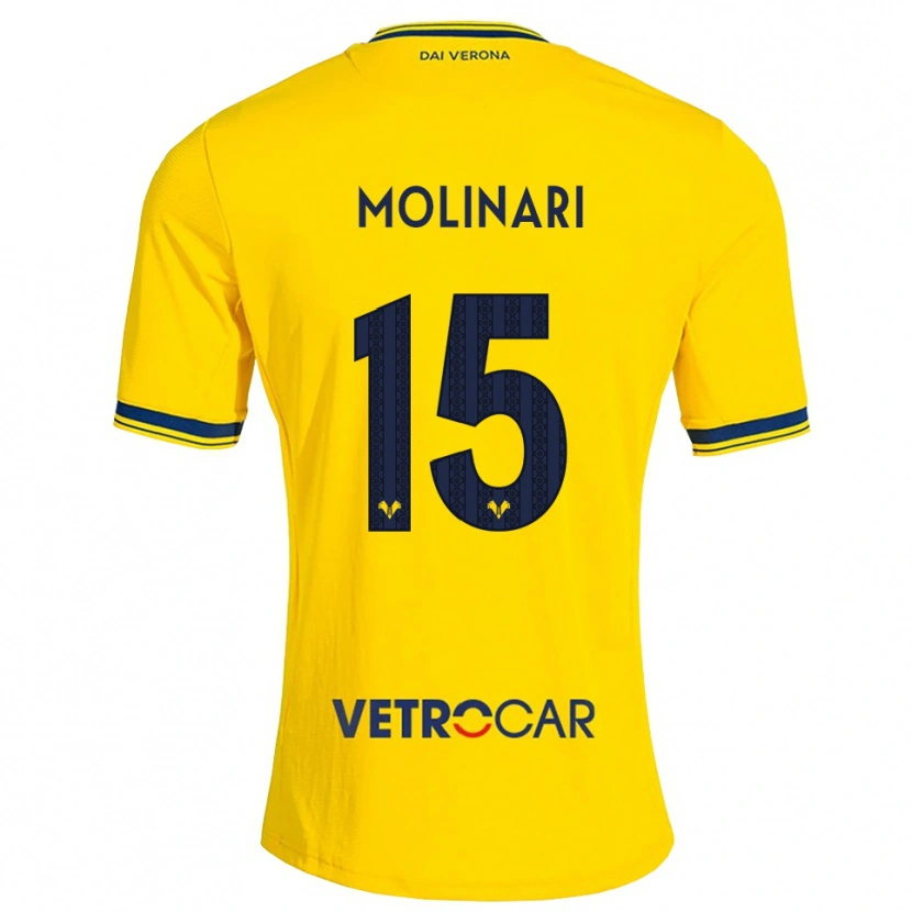 Danxen Niño Camiseta Gabriele Molinari #15 Amarillo Rojo 2ª Equipación 2026/27 La Camisa México