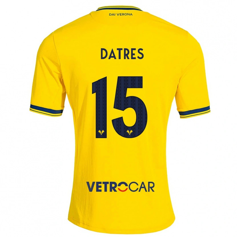Danxen Niño Camiseta Gaia Datres #15 Amarillo Rojo 2ª Equipación 2026/27 La Camisa México