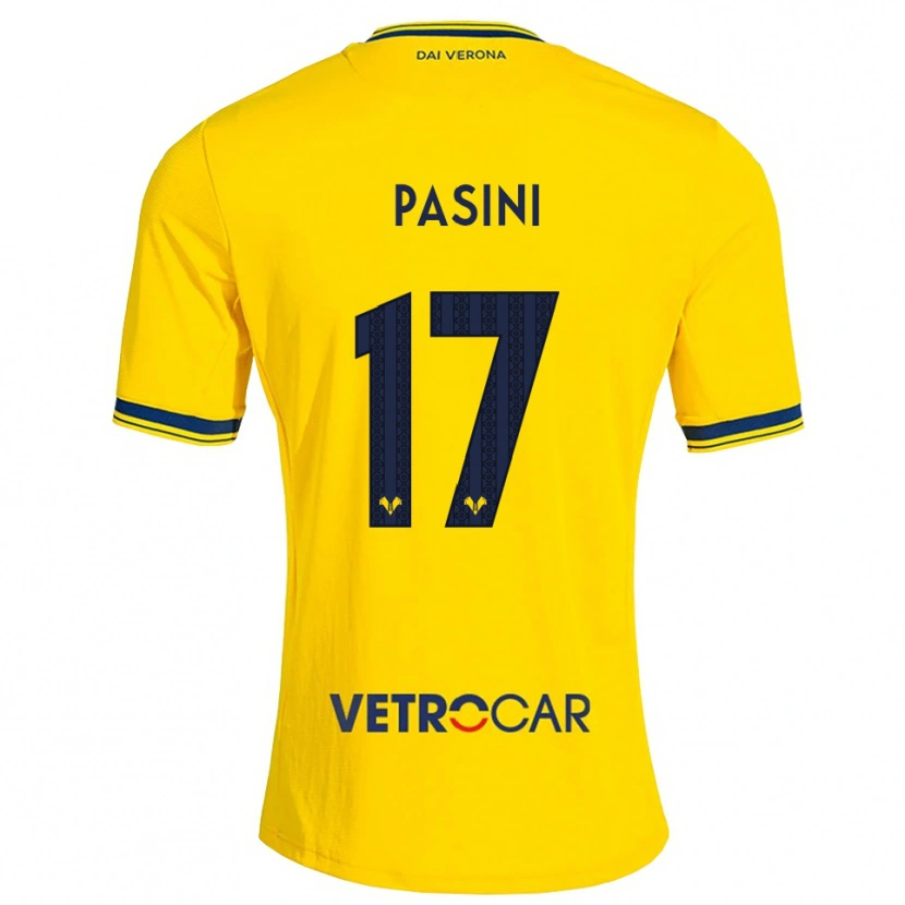 Danxen Niño Camiseta Veronica Pasini #17 Amarillo Rojo 2ª Equipación 2026/27 La Camisa México