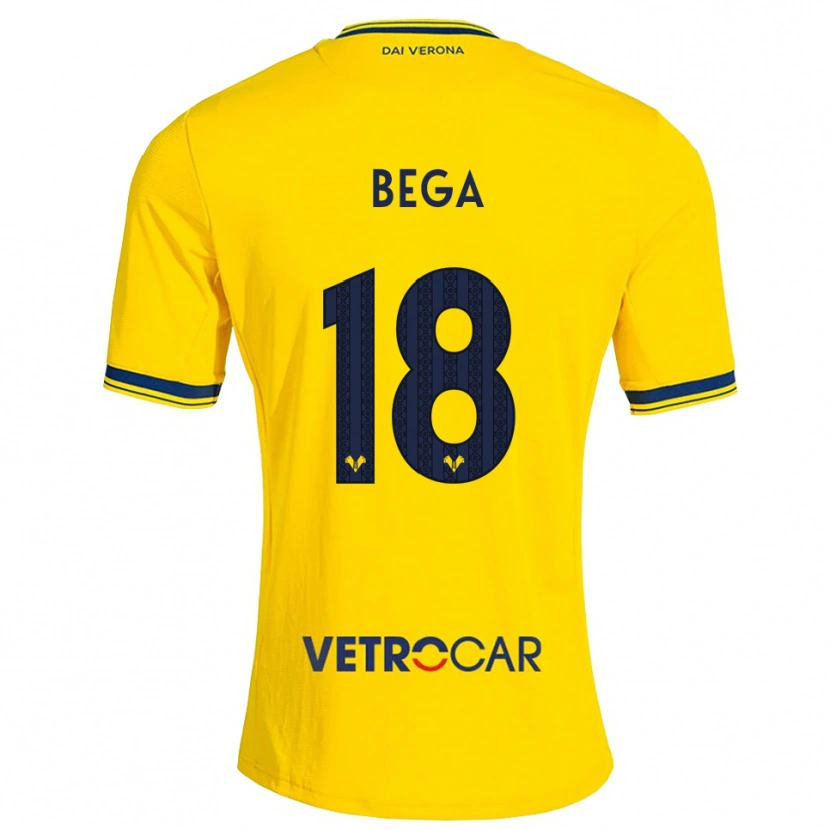 Danxen Niño Camiseta Leorat Bega #18 Amarillo Rojo 2ª Equipación 2026/27 La Camisa México