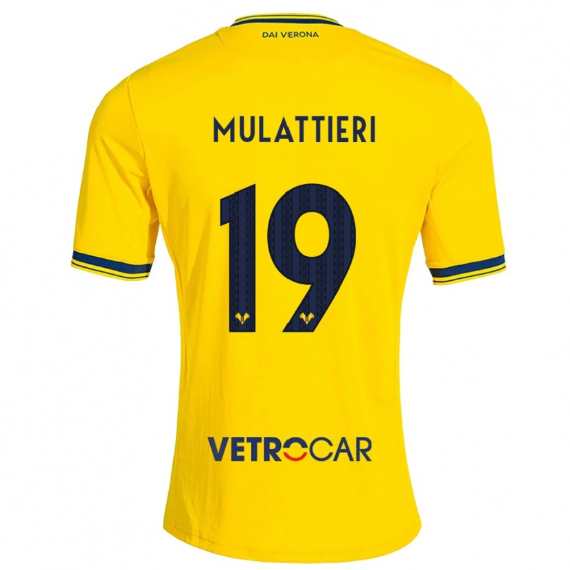 Danxen Niño Camiseta Samuele Mulattieri #19 Amarillo Rojo 2ª Equipación 2026/27 La Camisa México