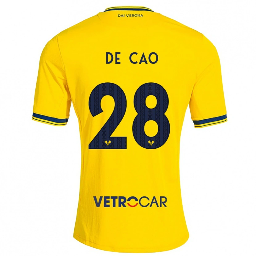 Danxen Niño Camiseta Elena De Cao #28 Amarillo Rojo 2ª Equipación 2026/27 La Camisa México