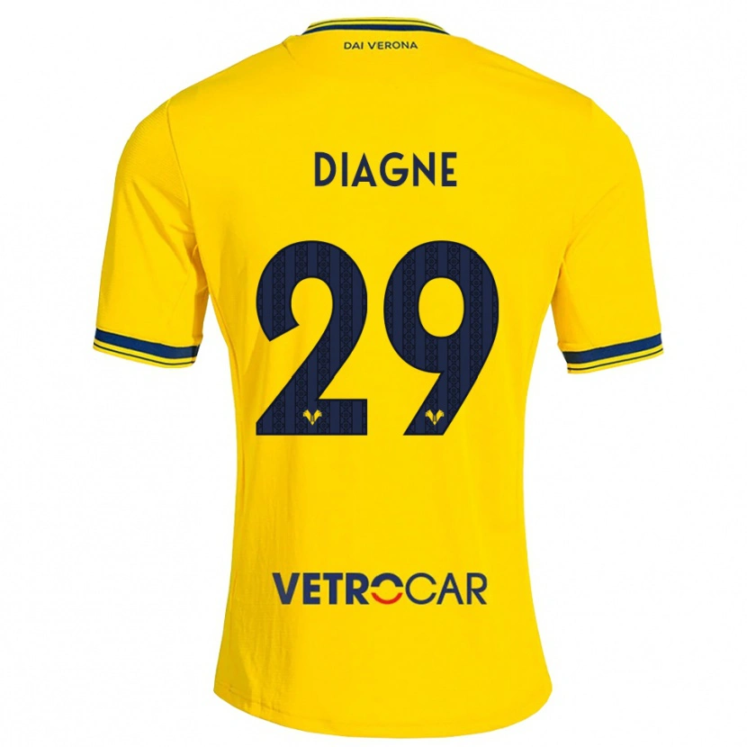 Danxen Niño Camiseta Baye Diagne #29 Amarillo Rojo 2ª Equipación 2026/27 La Camisa México