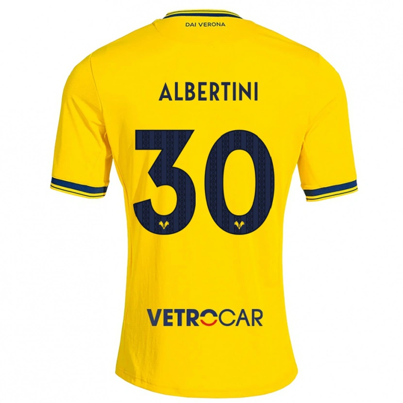 Danxen Niño Camiseta Francesco Albertini #30 Amarillo Rojo 2ª Equipación 2026/27 La Camisa México