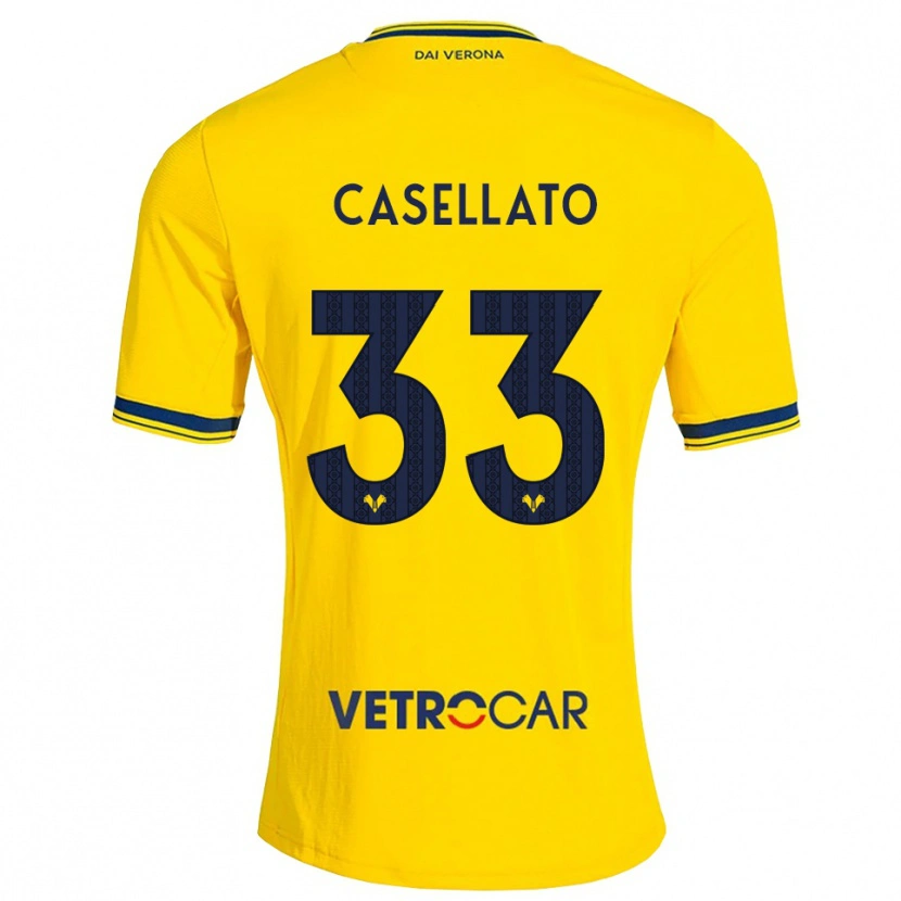Danxen Niño Camiseta Elisa Casellato #33 Amarillo Rojo 2ª Equipación 2026/27 La Camisa México